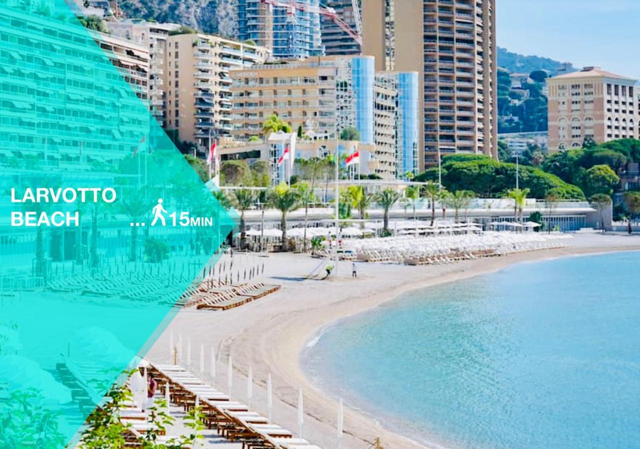 Designer Garden View Ac, Fiber Wifi Heart Of Monaco Appartement Buitenkant foto